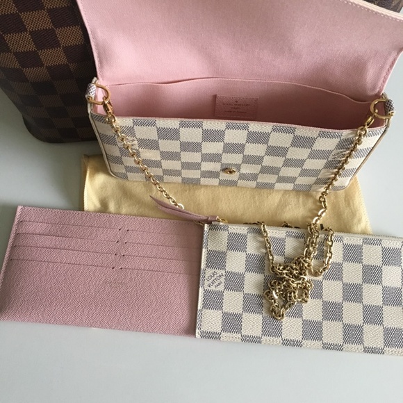 Authentic Louis Vuitton Felicie Damier Azur $1195 - Picture 2 of 7